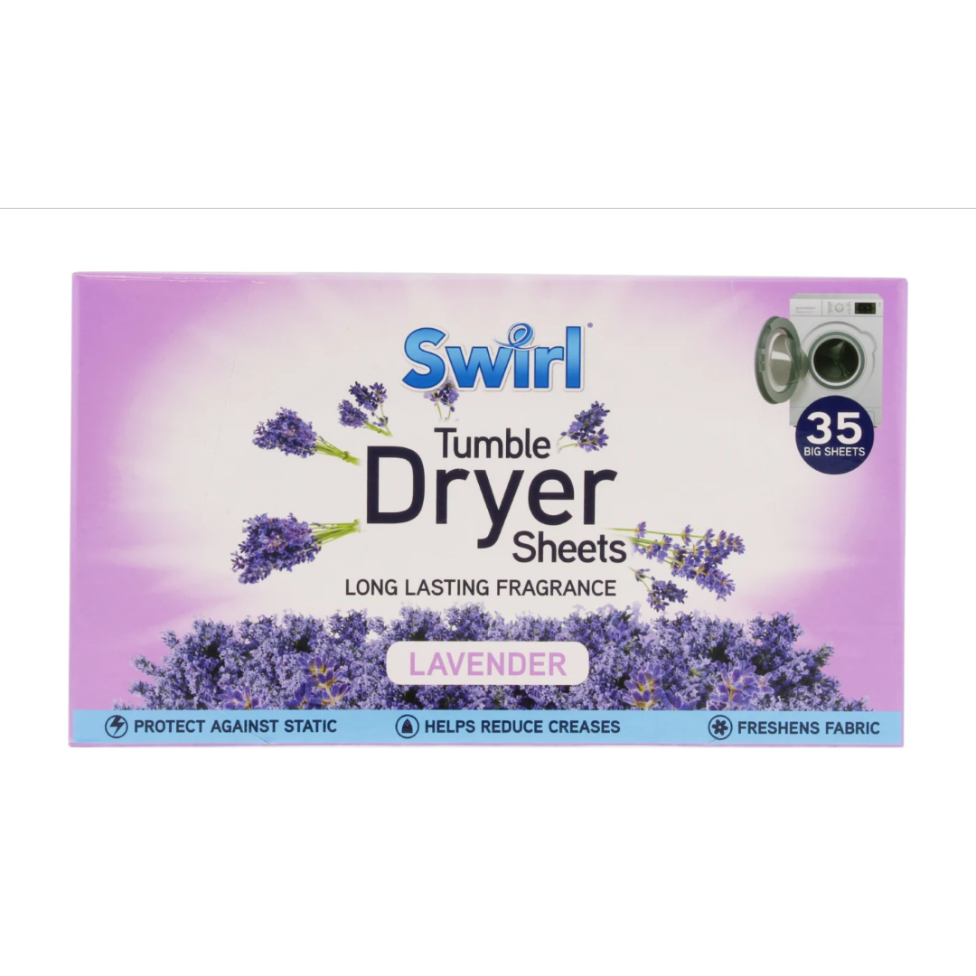 SWIRL T/DRYER SHEETS LAVENDER 35S